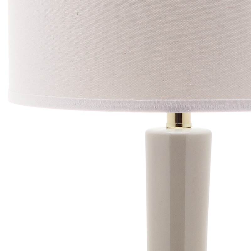 SAFAVIEH Lighting Brigid 31-inch Long Neck Ceramic White Table Lamp (Set of 2) - 14"x14"x30.5" - 14Wx14Dx31H