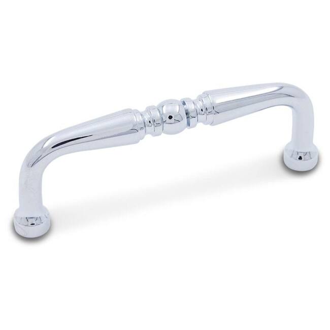 RK International CP 04 Barrel 3" Center to Center Solid Metal - Chrome