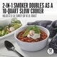preview thumbnail 4 of 8, Weston 2-in-1 XL Indoor Smoker & 10-Quart Slow Cooker