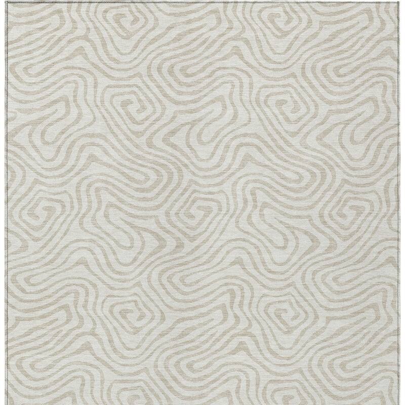 HomeRoots Abstract Transitional Rectangle Outdoor Rug