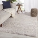 preview thumbnail 1 of 3, Sunil Striped Light Gray/ Cream Area Rug