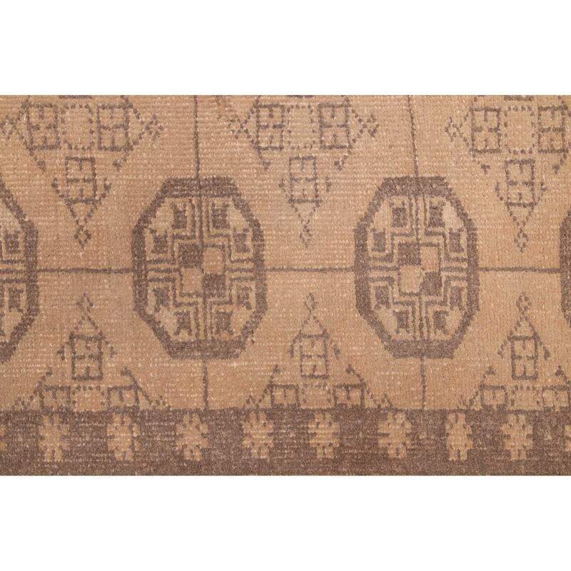 ECARPETGALLERY Hand-knotted Antalya Vintage Beige Wool Rug - 2'8 x 6'3
