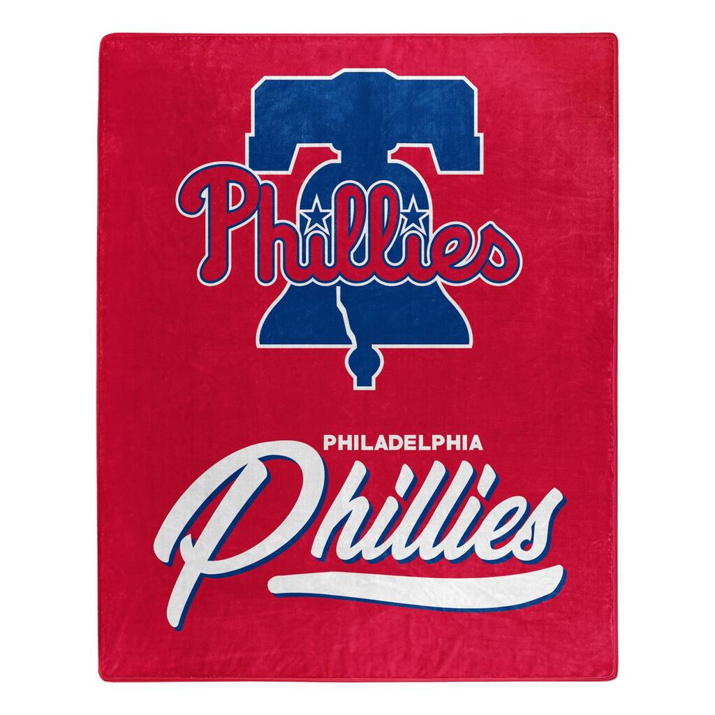 MLB Philadelphia Phillies Signature Raschel Throw Blanket