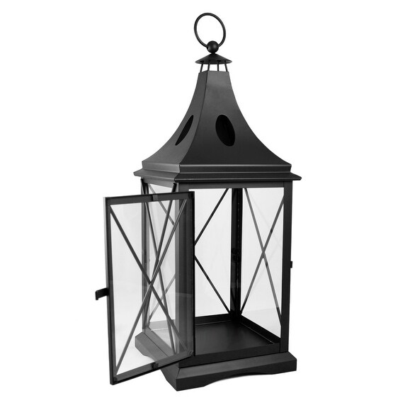 Mission Gallery Black Metal Square Lantern