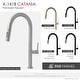 preview thumbnail 14 of 71, Single Handle Pull-Down Sprayer Kitchen Faucet K-141 - Height: 17.25" Spout H: 9" Spout R: 9"