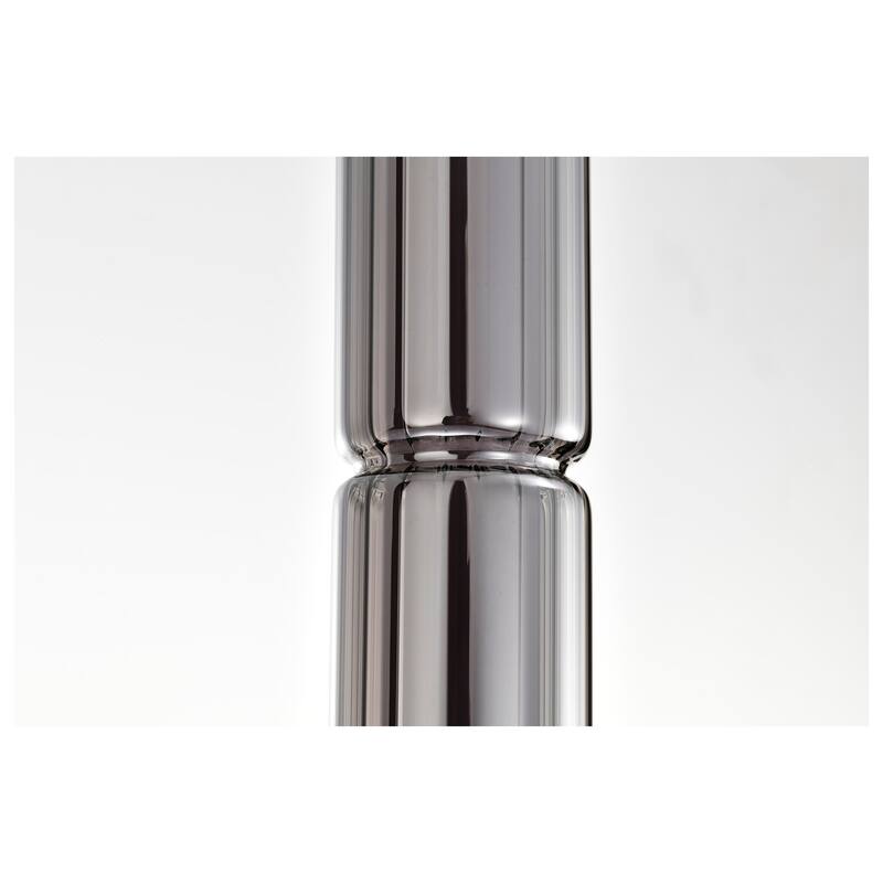 Evander LED 16 Inch Mini Pendant Matte Black Finish Smoked Glass - Matte Black