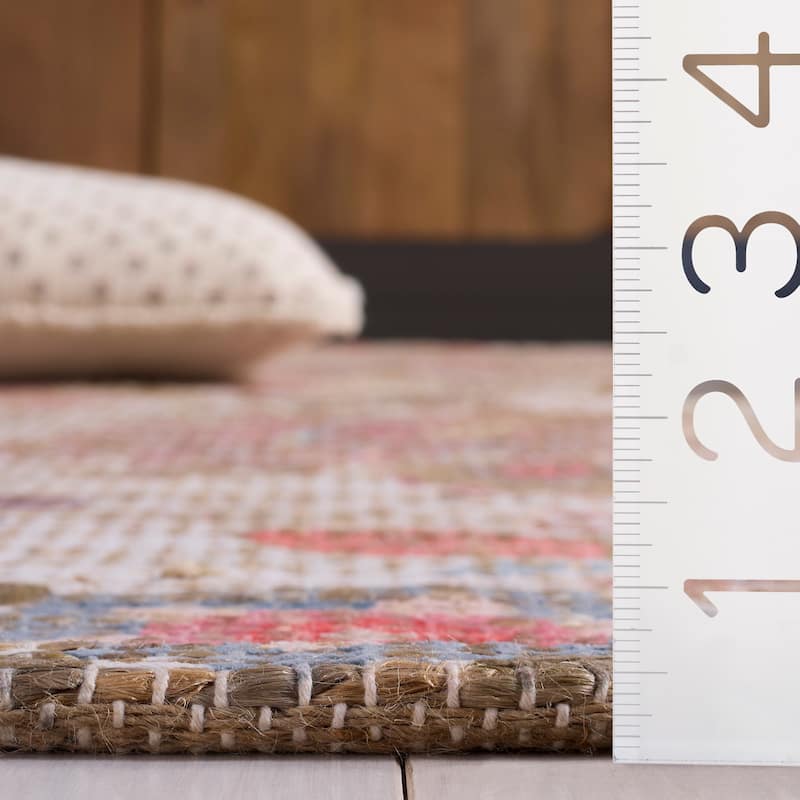 SAFAVIEH Handmade Saffron Aniko Jute & Chenille Rug