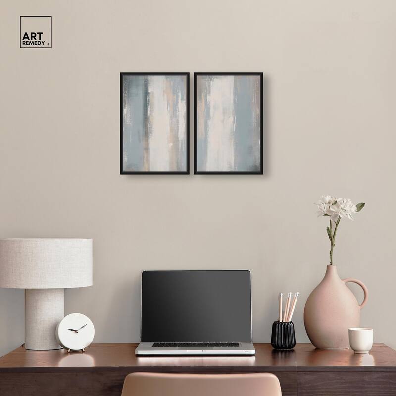 Neutral Ground Canvas Set of 2 by Art Remedy