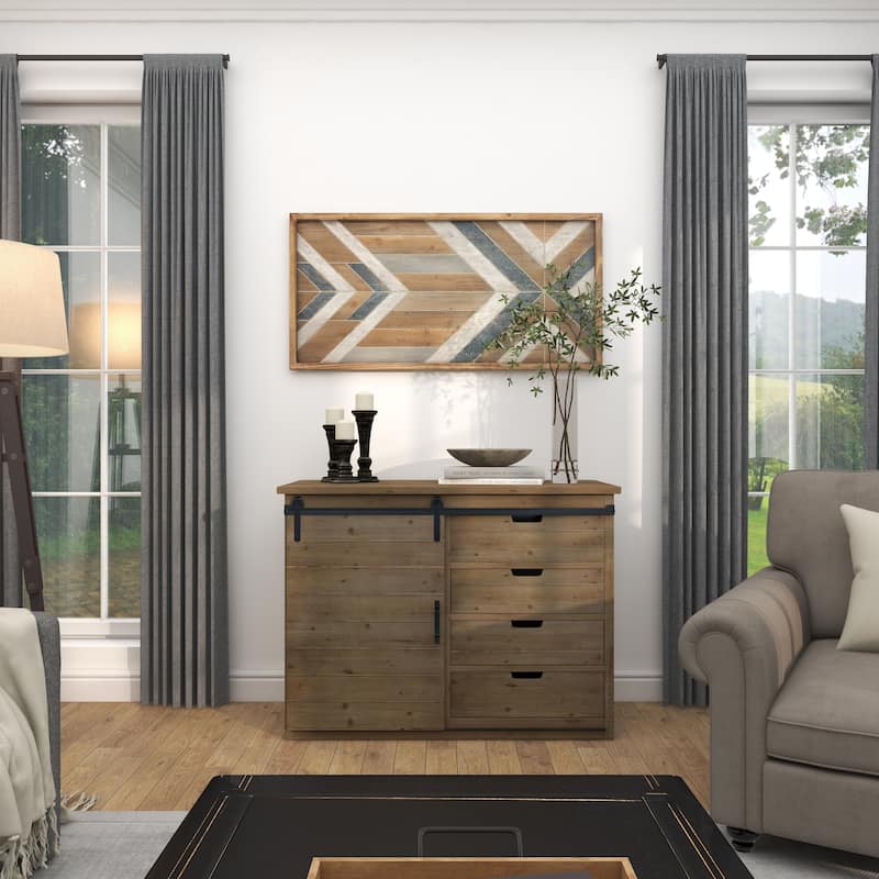 Multi Colored Wooden Handmade Southwestern Geometric Home Wall Decor