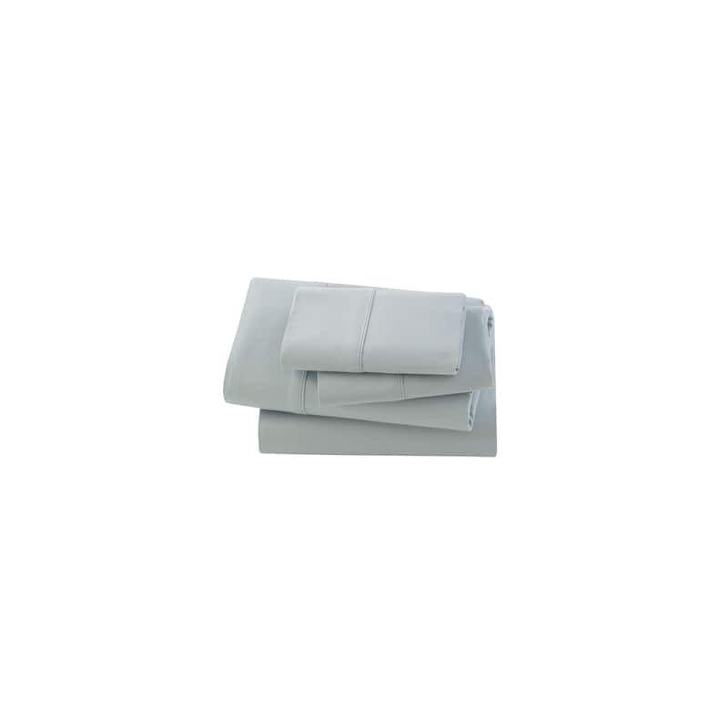 Kassatex Bamboo Fitted Sheet - Twin - Silver Sage