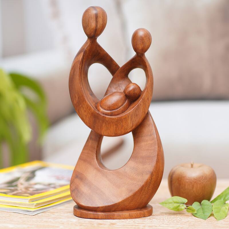 Novica Handmade New Chapter Wood Sculpture