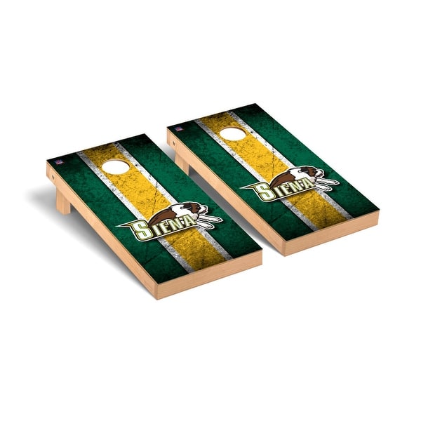 slide 2 of 5, Siena College Saints Vintage Cornhole Board Set