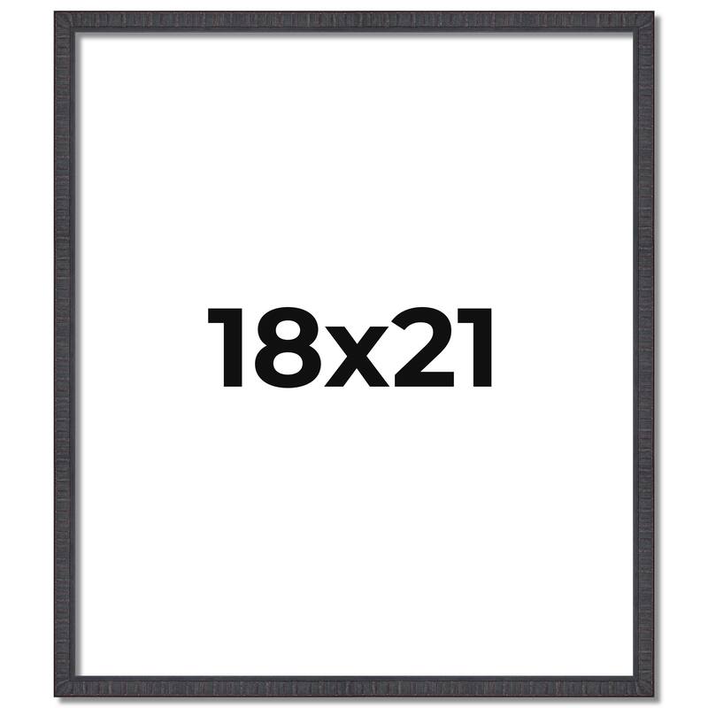 18x21 Frame Brown Solid Wood Picture Frame - Complete Modern Photo