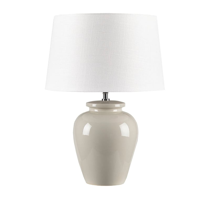 23" Resin Table Lamp with Faux Wood Texture