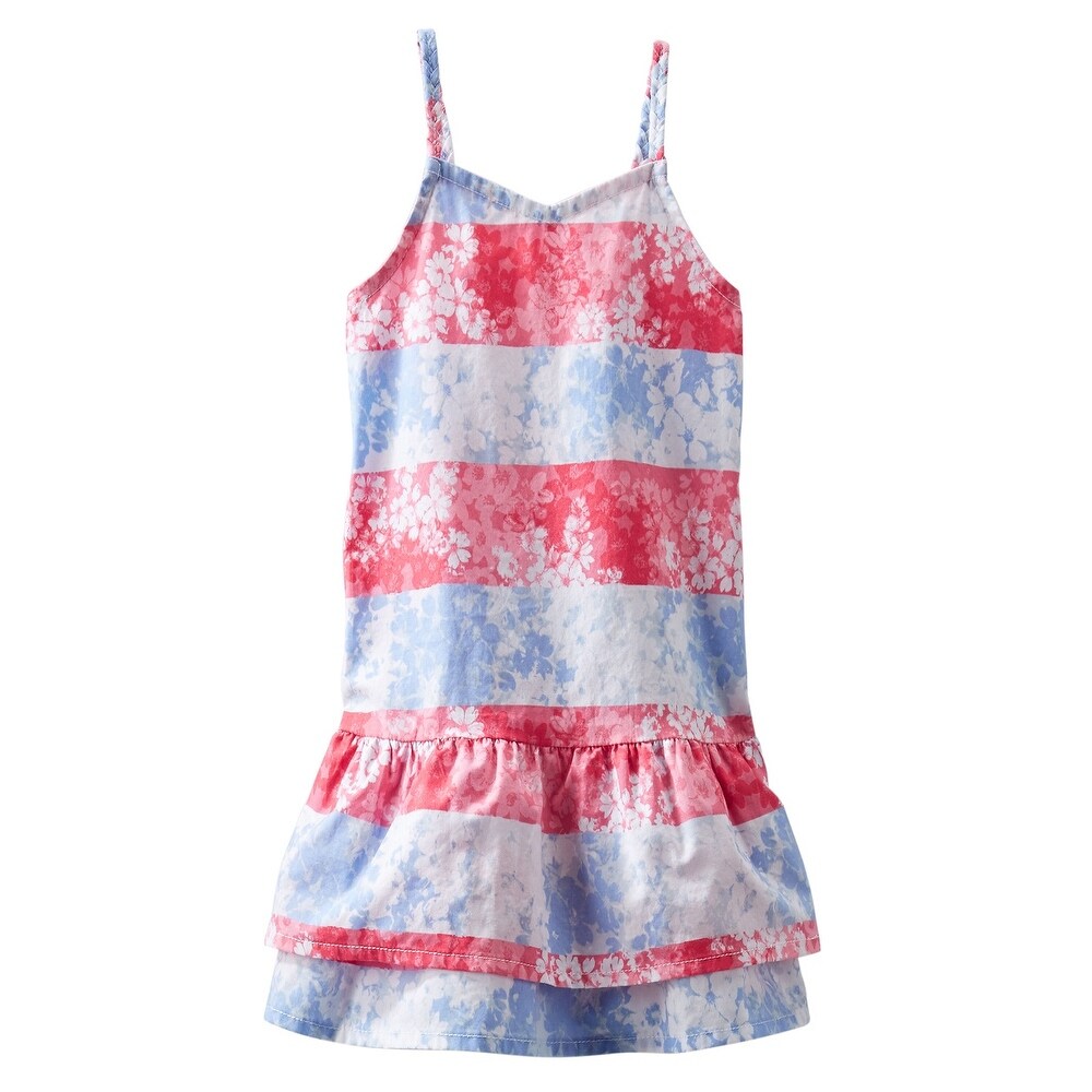 Shop Oshkosh B Gosh Little Girls Woven Striped Dress Red White