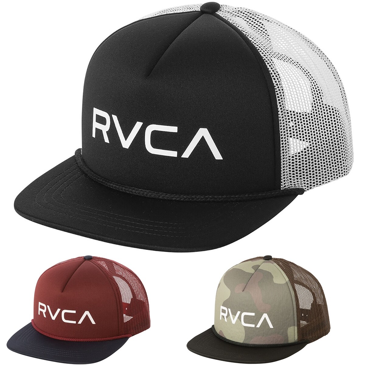 rvca travel trucker hat
