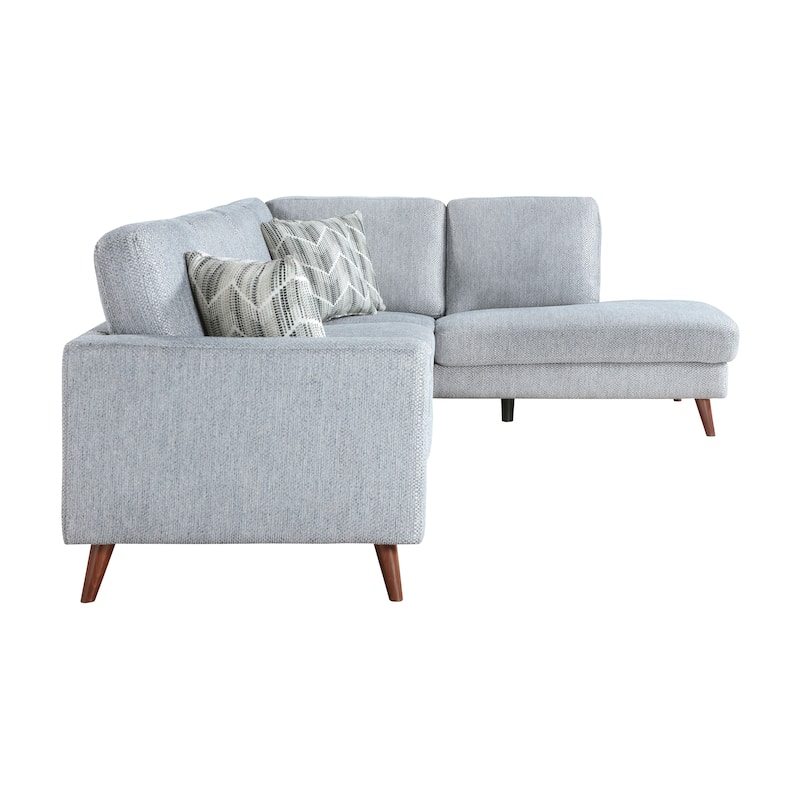 Valley Chenille 2-Piece Sectional with Right Chaise