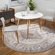 preview thumbnail 37 of 55, Artistic Weavers Elmas Traditional Persian Medallion Area Rug 5'3" Round - Grey