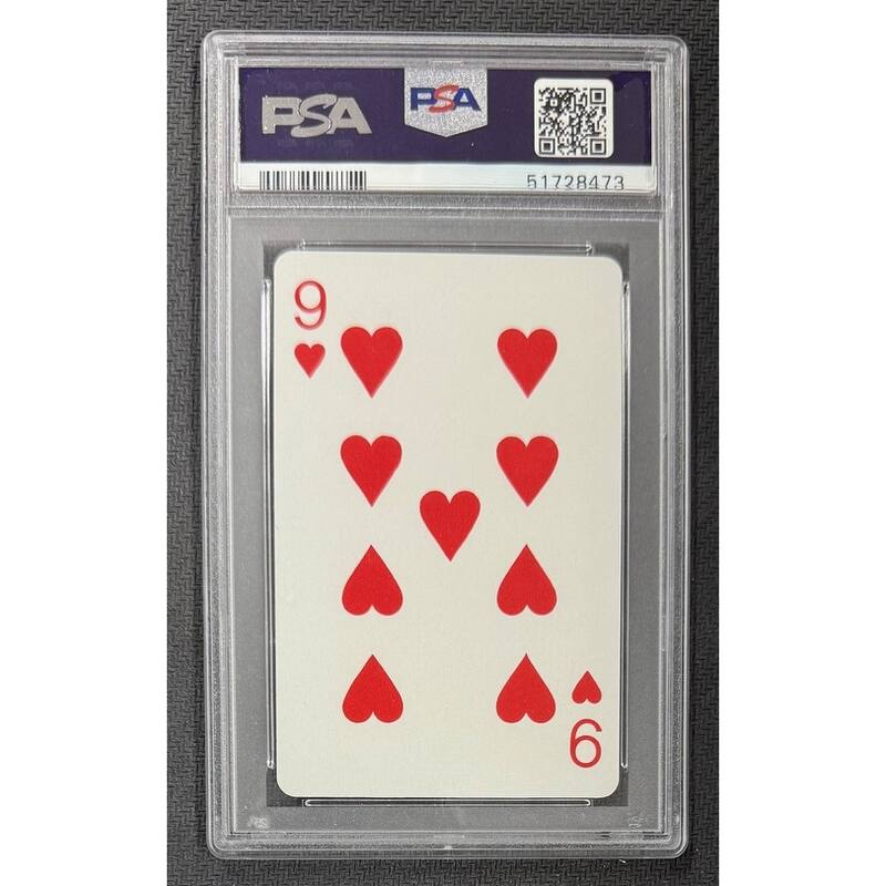 Babe Ruth 1978 Sports Deck 9 of Hearts Baseball Card Graded PSA 10 Cert # 51728473 - 8' x 11'