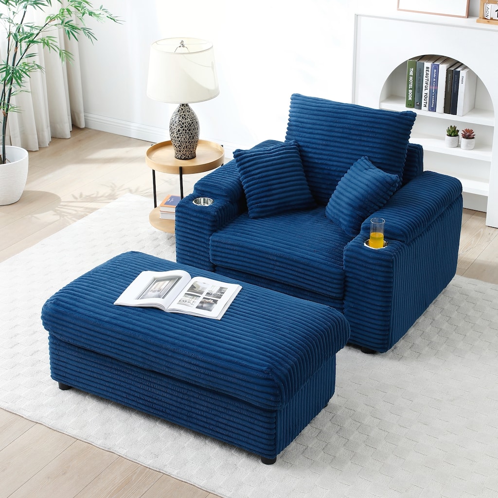 Modern Comfy Armchair Reading Chairs for Bedroom Living Room