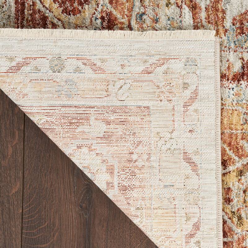 Nourison Petra Traditional Persian Medallion Border Area Rug