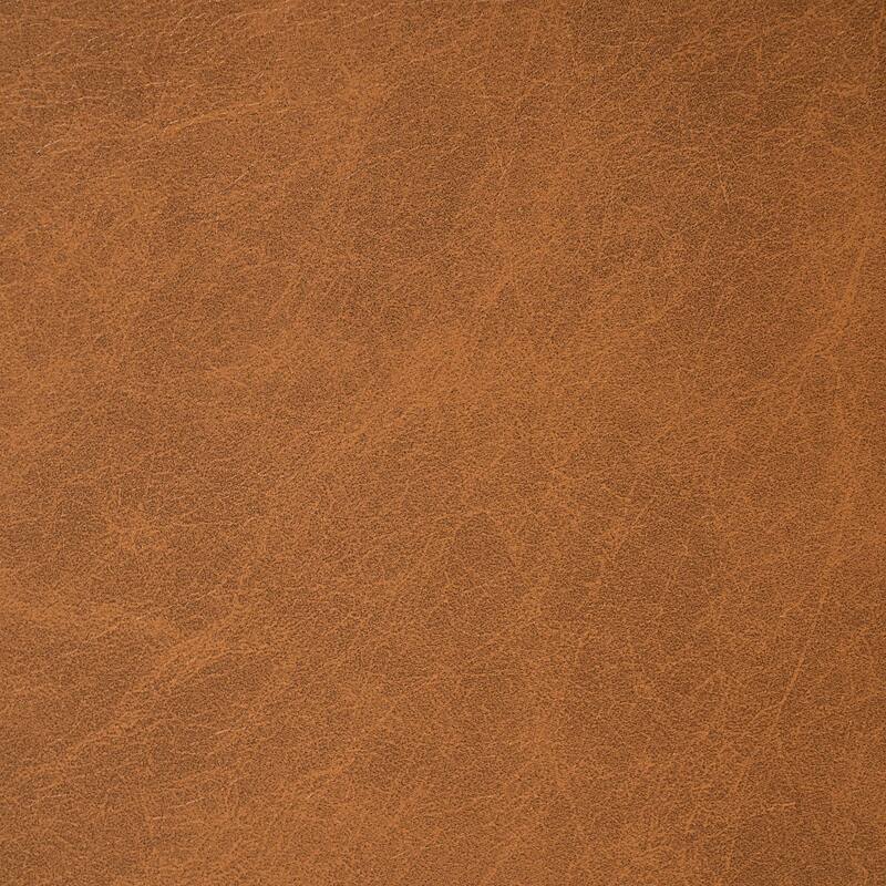 Ottoman Bench with Dark Brown PU Storage Surface