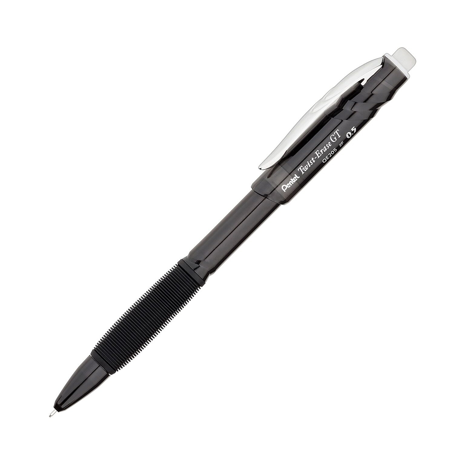 Pentel Twist Erase GT No.2 Black Barrel Mechanical Pencils (Set of 12) - 0.7mm