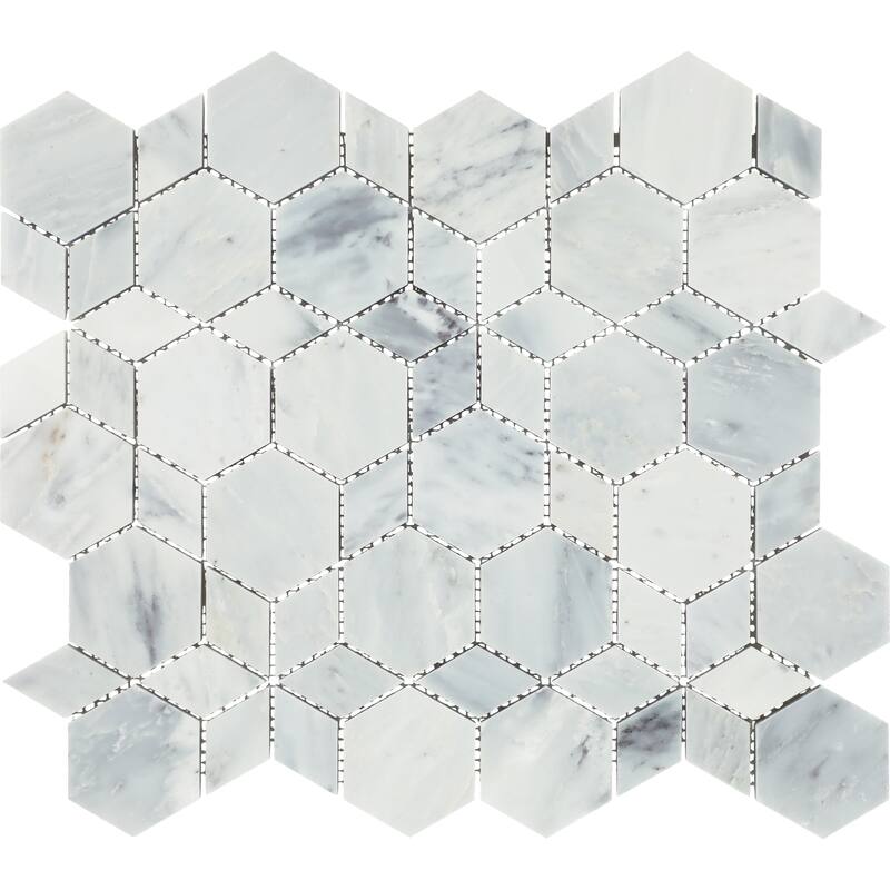 Daltile Gamma Natural Stone Hypnotic XL Wall and Floor Mosaic Tile (Set of 10)