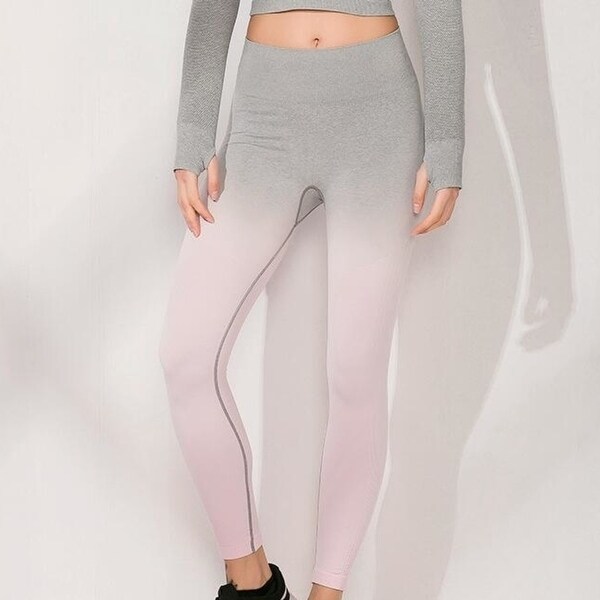 grey high waisted gym leggings