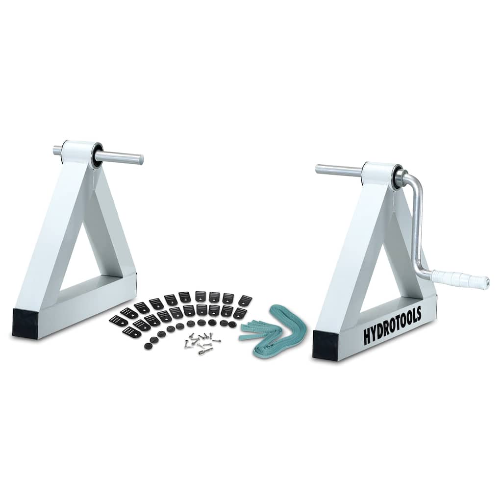 16-Inch White Black Hydro Tools Solar Reel System for Swimming Pools