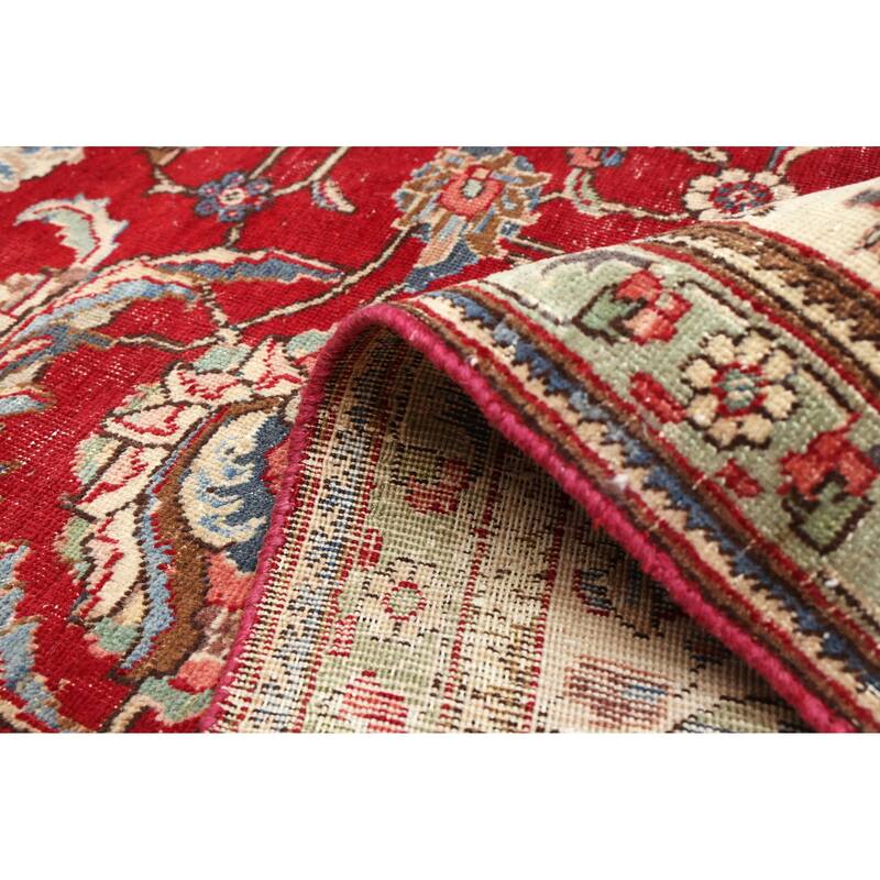 ECARPETGALLERY Hand-knotted Antalya Vintage Red Wool Rug - 8'4 x 11'5