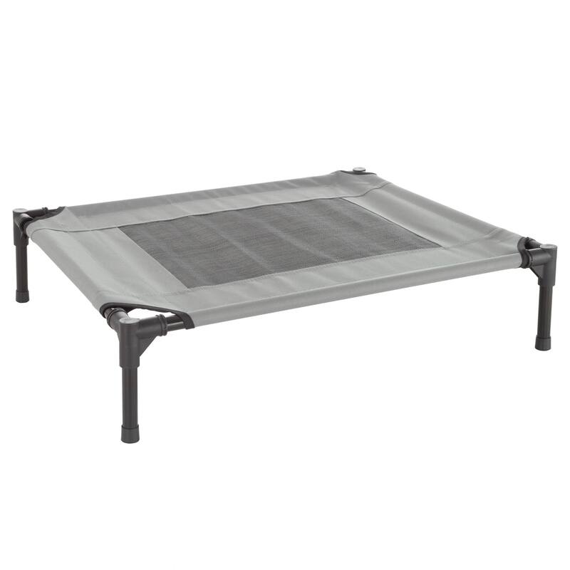 Petmaker Steel Frame Elevated Dog Bed with Non-Slip Feet - Indoor/Outdoor Puppy Cot for Pets
