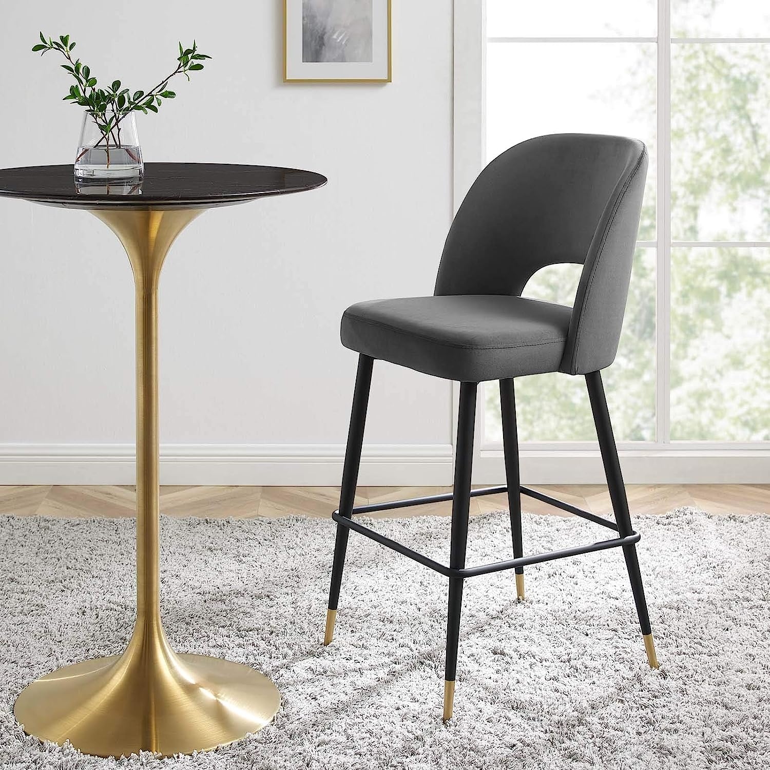Velvet bar stools discount set of 4