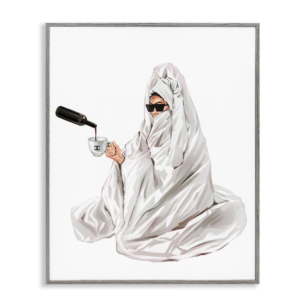 Stupell Glam Comfort Pouring Drink Framed Giclee Art Design By Ziwei Li