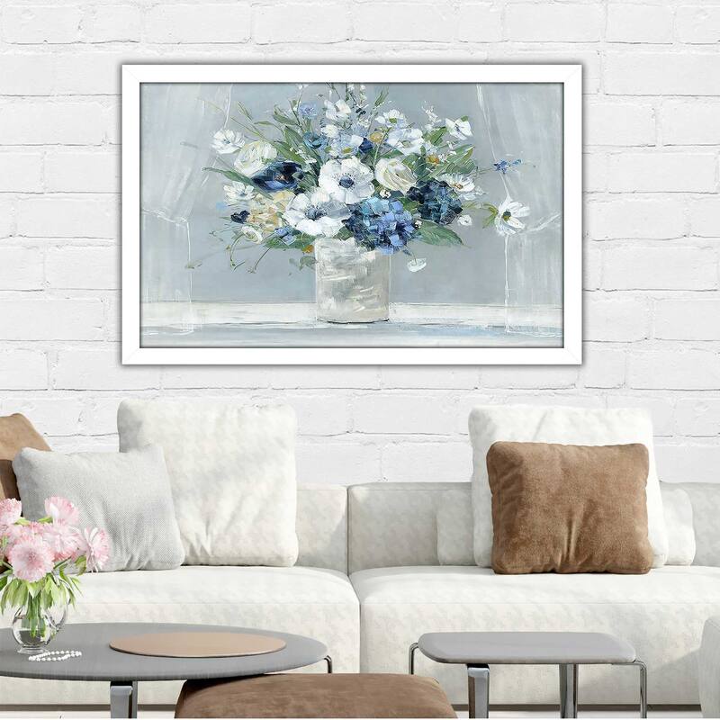 "Be Happy Blue" Print on Acrylic