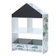preview thumbnail 9 of 20, Children's Multi-Functional House Bookcase Toy Storage Bin Floor Cabinet with Blackboard