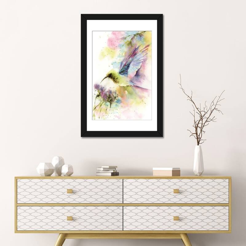 iCanvas "Hummingbird In Pastel Colors" by Sophie Rodionov