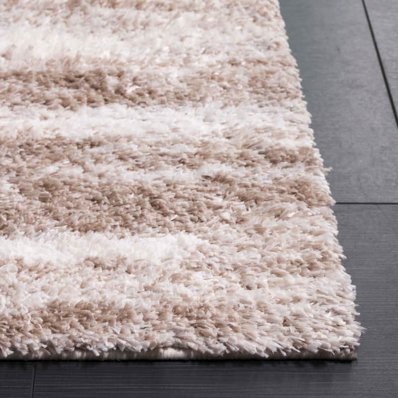 SAFAVIEH Penelope Cucuta Shag Modern Striped Rug