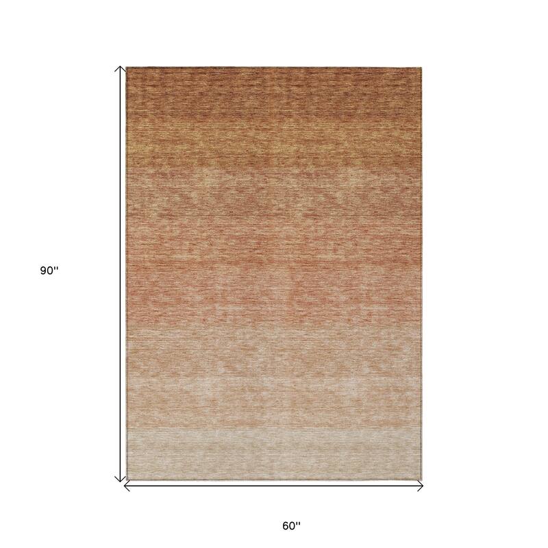 HomeRoots Ombre Transitional Rectangle Outdoor Rug
