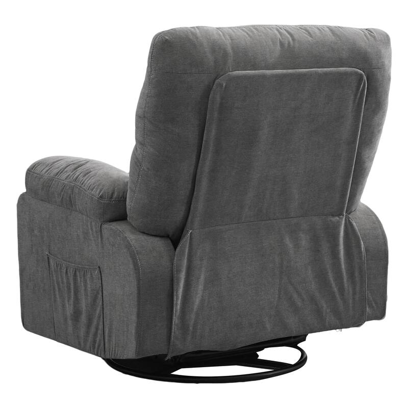 Recliner chair,360 degree rotating swing single sofa chair, equipped with soft cushion and backrest, comfortable armchair