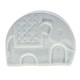 preview thumbnail 3 of 3, Novica Handmade Dapper Elephant Celadon Ceramic Card Holder
