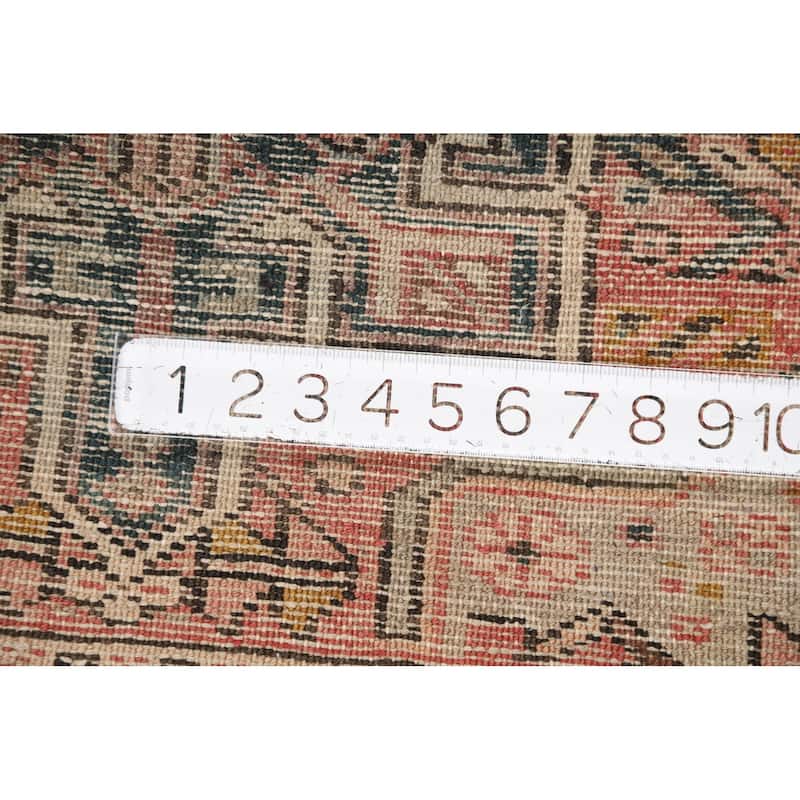 Tribal Geometric Gharajeh Persian Runner Rug Handmade Wool Carpet - 2'9"x 11'1"