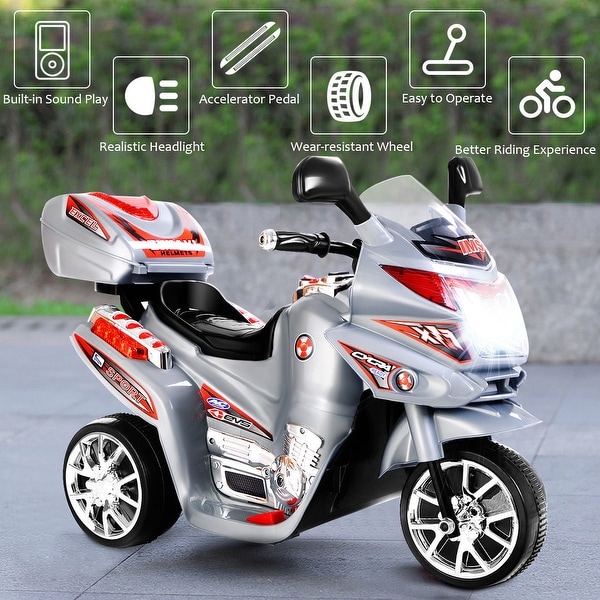 hot wheels 6v electric ride on motorbike