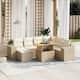 Option Beige-3 corner+3 middle+footrest+table