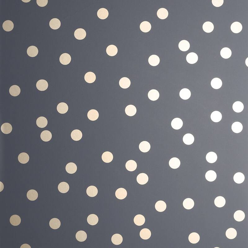 Arthouse Priscella Charcoal Polka Dot Wallpaper