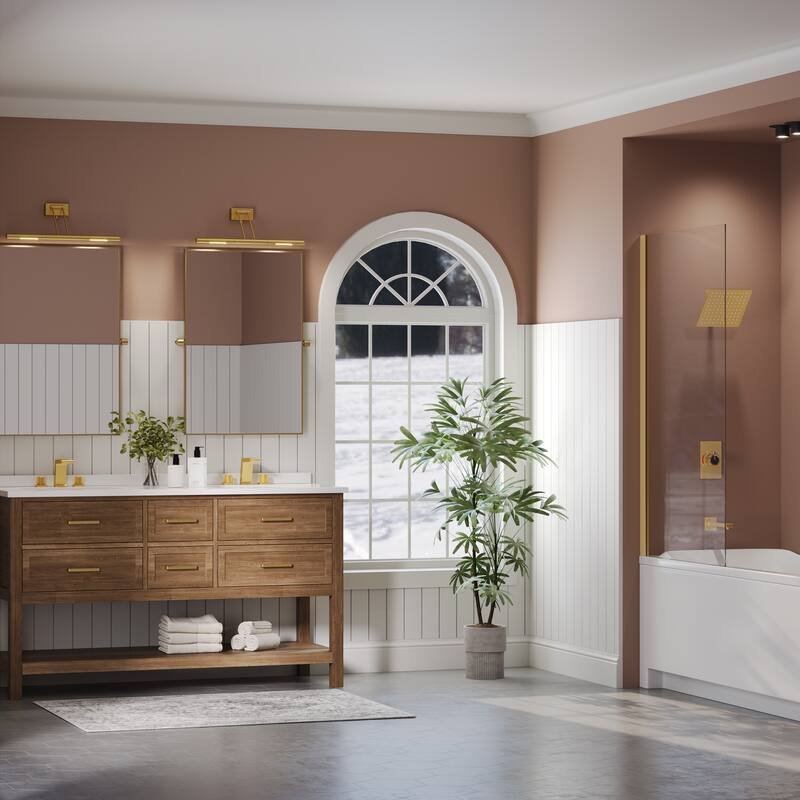 2-Function Shower System Single-Handle Pressure Balance Tub/Shower Set