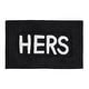 preview thumbnail 58 of 59, Jean Pierre Novelty Cotton Bath Rug - 21"x34" - "His" & "Hers"