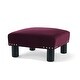 preview thumbnail 97 of 130, The Curated Nomad Performance Fabric Stardust Square Upholstered Footstool Ottoman