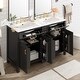 preview thumbnail 17 of 20, GDFStudio - Nova Bathroom Vanity Cabinet with Single Ceramic Sink, Soft-close Doors & Adjustable shelf