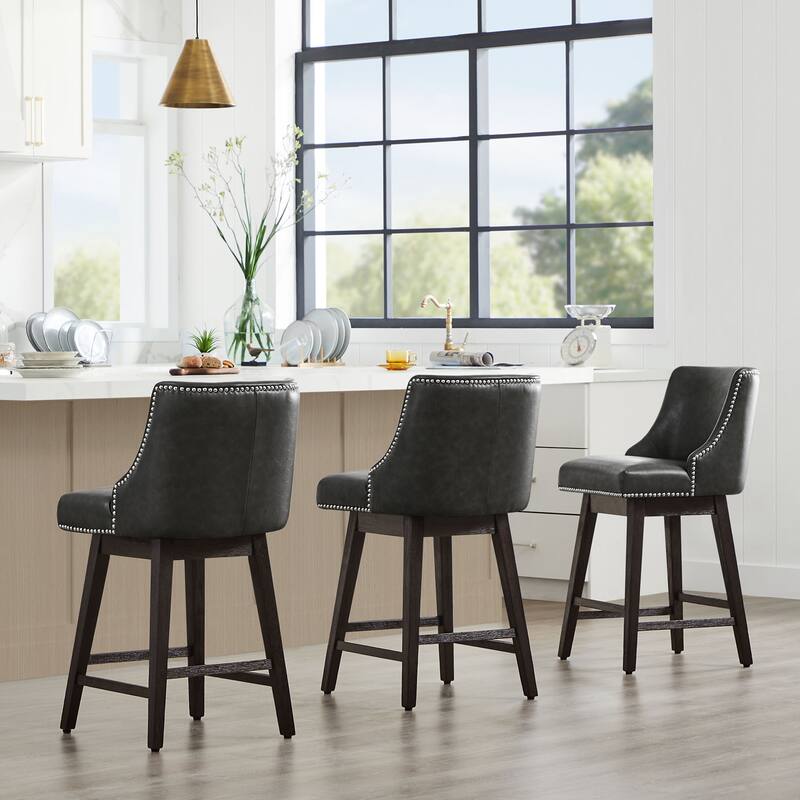 Spruce & Spring Oliver Counter Height Swivel Barstool Set
